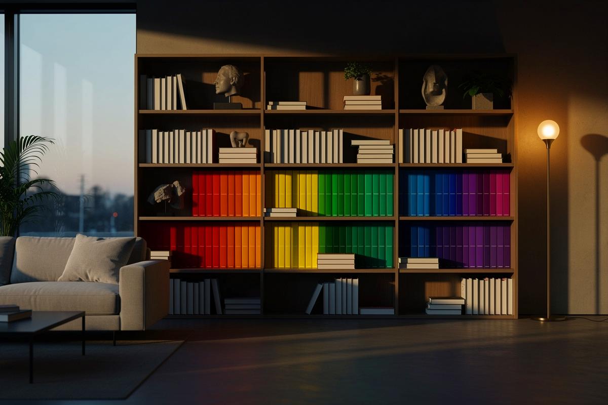 Coraz więcej ludzi układa swoje książki w absurdalny sposób – dekoratorzy wnętrz wyjaśniają sens